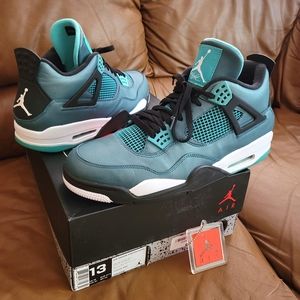 VNDS Men's Nike Air Jordan 4 Retro  30th Teal Size 13